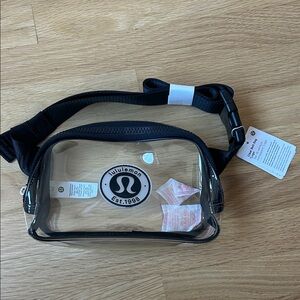 NWT Lululemon Logo Clear Belt Bag